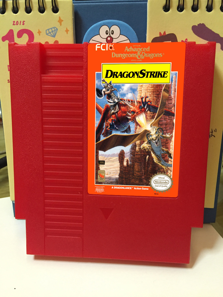 AD&D Dragon Strike NES Game Cartridge (72Pin)